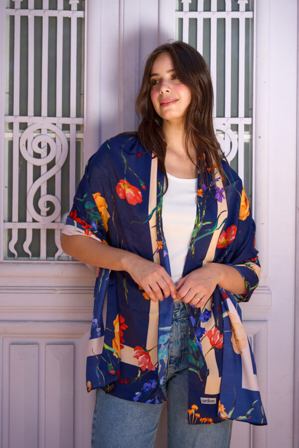 Elegant Flory Iranian Silk Scarf ALIRS-04