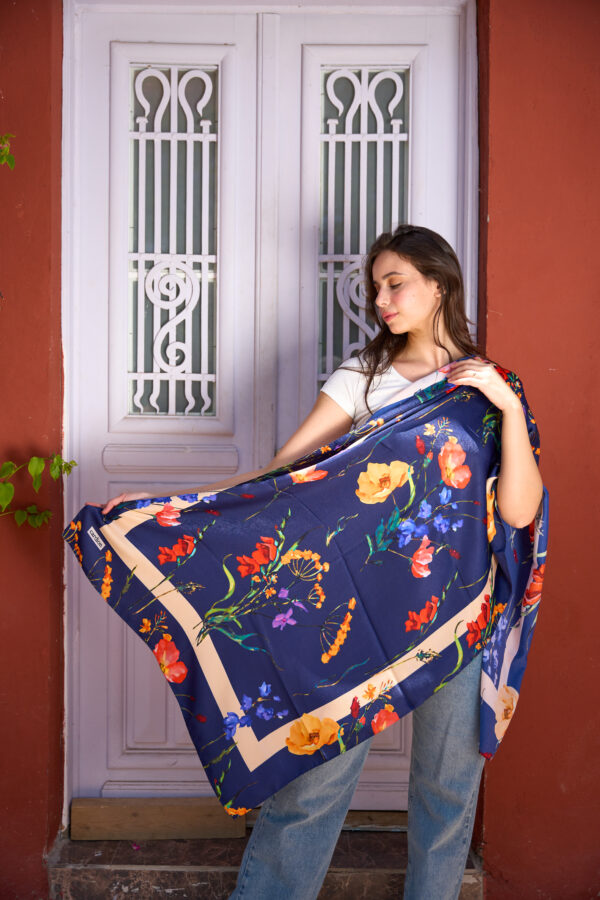 Elegant Flory Iranian Silk Scarf ALIRS-04
