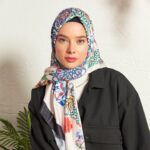 colourful double face satin scarf MPSP-08