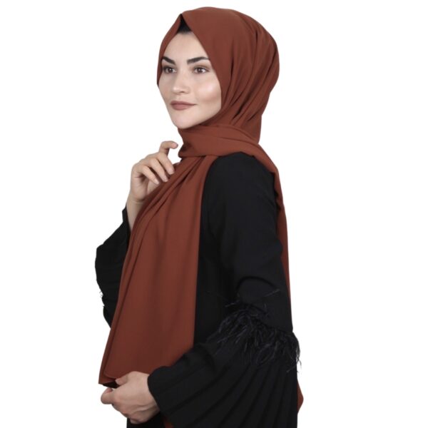 Madina Bronze Silky Crepe scarf