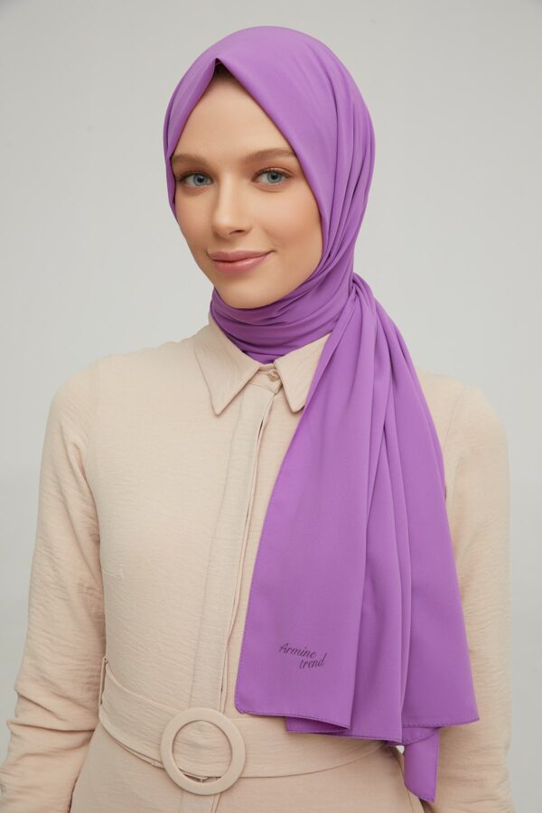 Madina Orchid Silky Crepe scarf