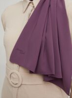 Madina Mauve Silky Crepe scarf