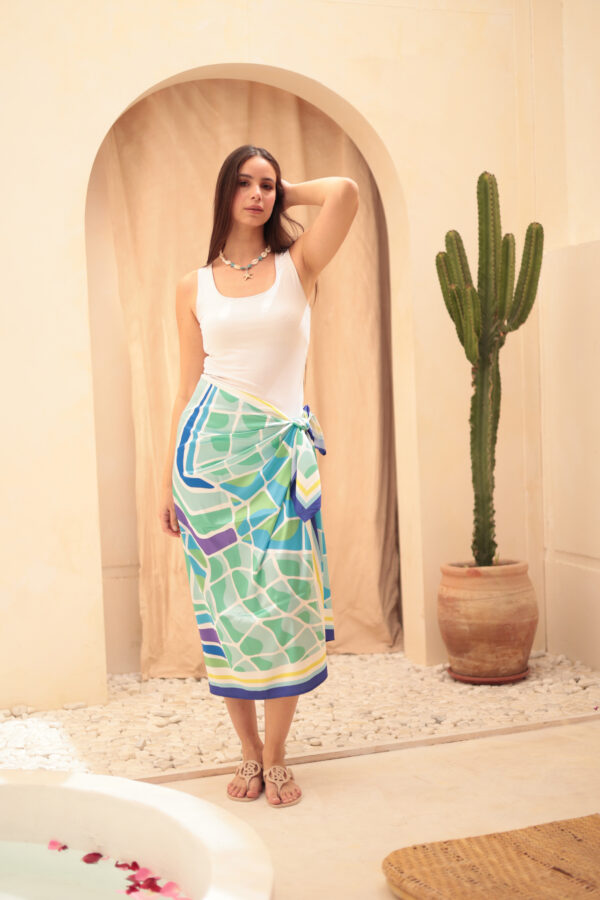 Silky Satin Beach Cover up-04
