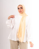 Natural Chiffon scarf-Soft Yellow