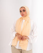 Natural Chiffon scarf-Soft Yellow