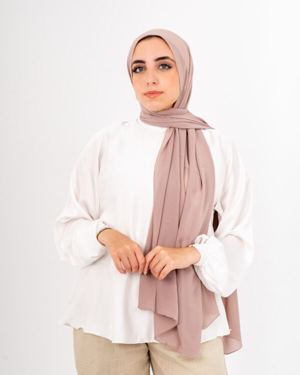 Natural Chiffon Mink scarf