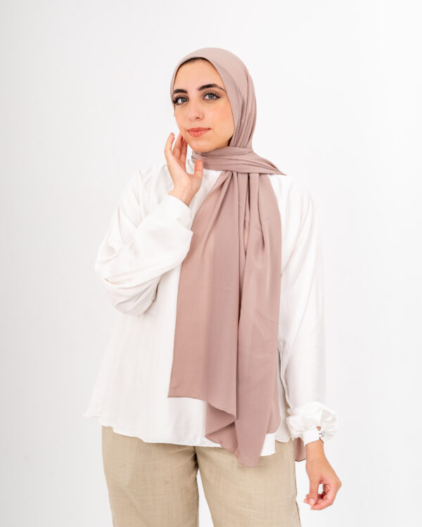 Natural Chiffon Mink scarf