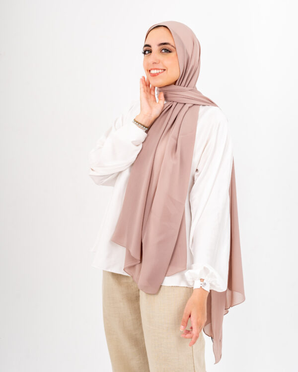 Natural Chiffon Mink scarf
