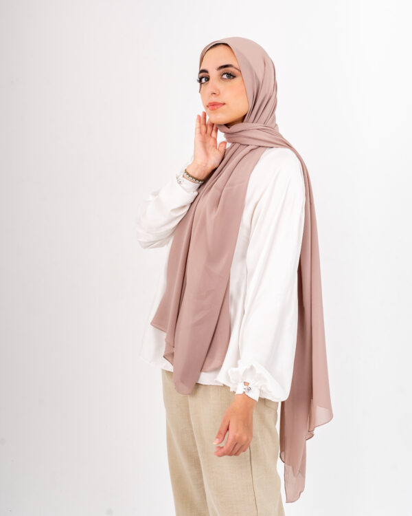 Natural Chiffon Mink scarf