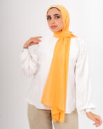 Natural Chiffon scarf-Orange