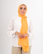 Natural Chiffon scarf-Orange