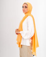 Natural Chiffon scarf-Orange