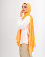 Natural Chiffon scarf-Orange