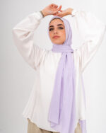 Natural Chiffon scarf-Lilac