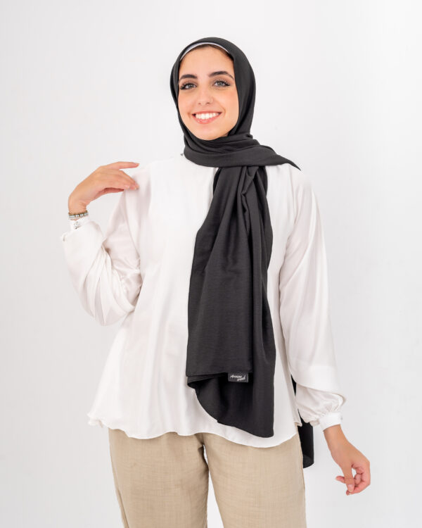 Turkish Modal Scarf Black ARRPLCV-01