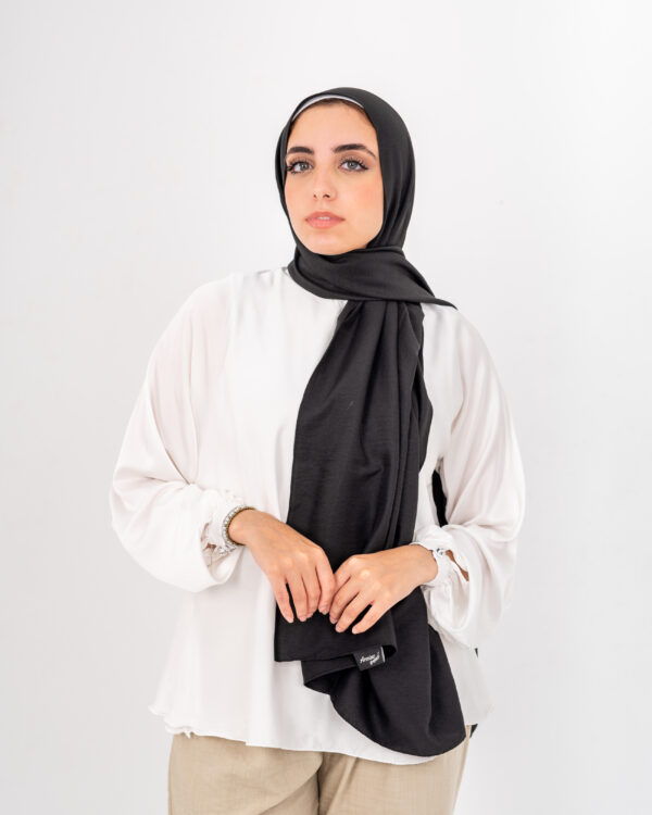 Turkish Modal Scarf Black ARRPLCV-01