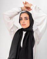 Turkish Modal Scarf Black ARRPLCV-01