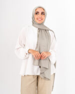 Jorjet Silk scarf-Stone