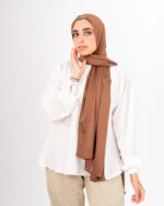 Jorjet Amber Brown Silk scarf
