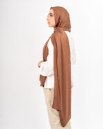 Jorjet Amber Brown Silk scarf