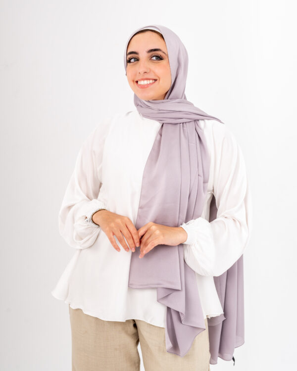 Jorjet Silk scarf-Dusty Mauve