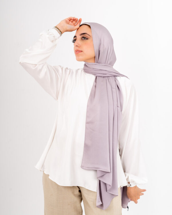 Jorjet Silk scarf-Dusty Mauve