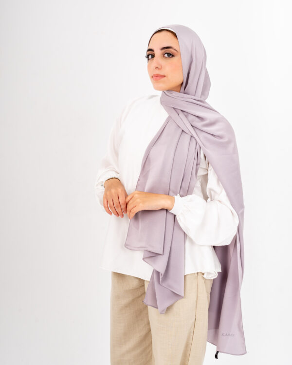 Jorjet Silk scarf-Dusty Mauve