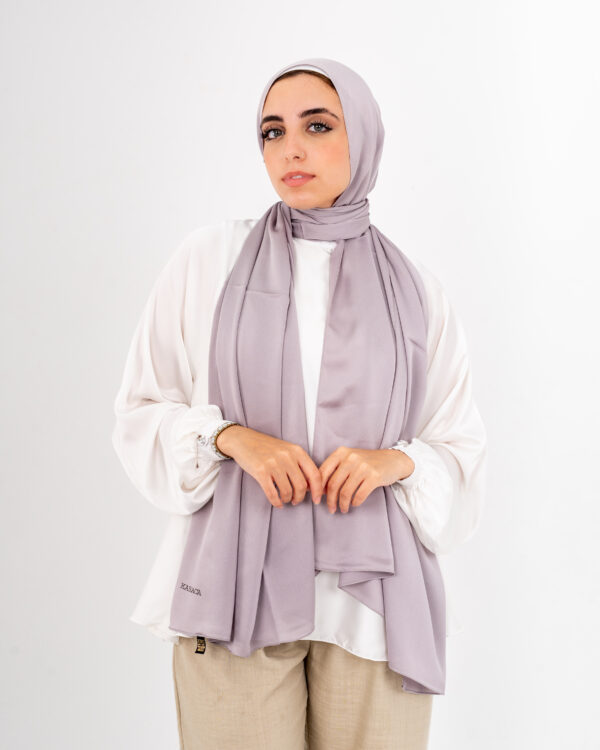 Jorjet Silk scarf-Dusty Mauve