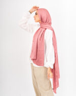 Jorjet Silk scarf-Salmon