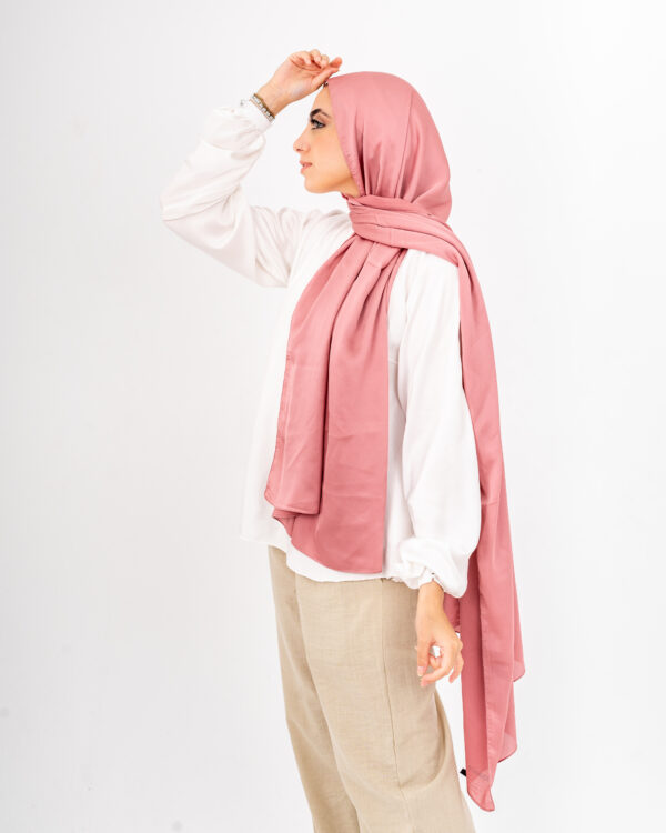 Jorjet Silk scarf-Salmon