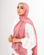 Jorjet Silk scarf-Salmon