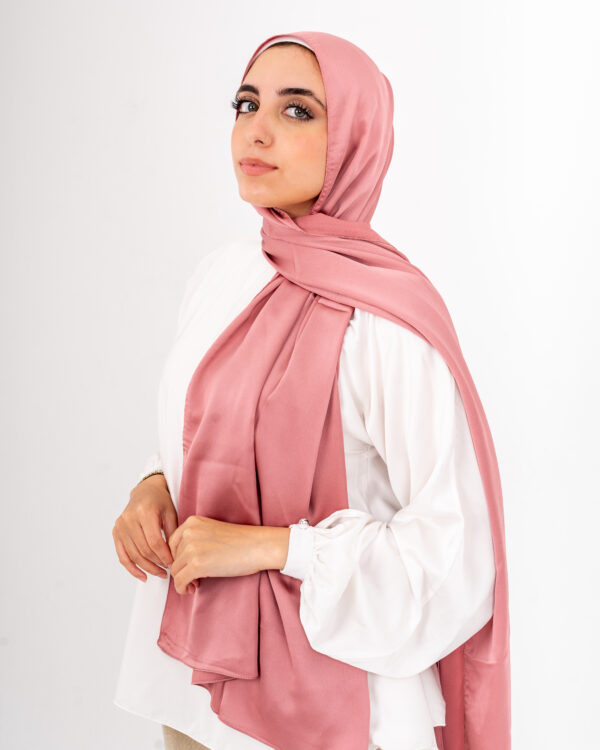 Jorjet Silk scarf-Salmon