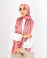 Jorjet Silk scarf-Salmon