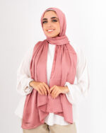 Jorjet Silk scarf-Salmon