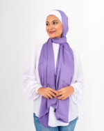 Jorjet Silk scarf-Purple