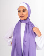 Jorjet Silk scarf-Purple