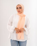 Natural Chiffon scarf-Light Peach