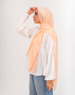 Natural Chiffon scarf-Light Peach