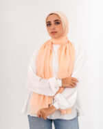 Natural Chiffon scarf-Light Peach