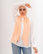 Natural Chiffon scarf-Light Peach