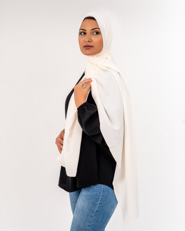 Turkish Modal Scarf Off White ARRPLCV-10