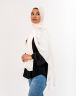 Turkish Modal Scarf Off White ARRPLCV-10