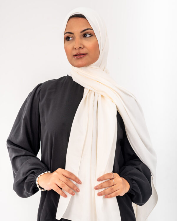 Turkish Modal Scarf Off White ARRPLCV-10
