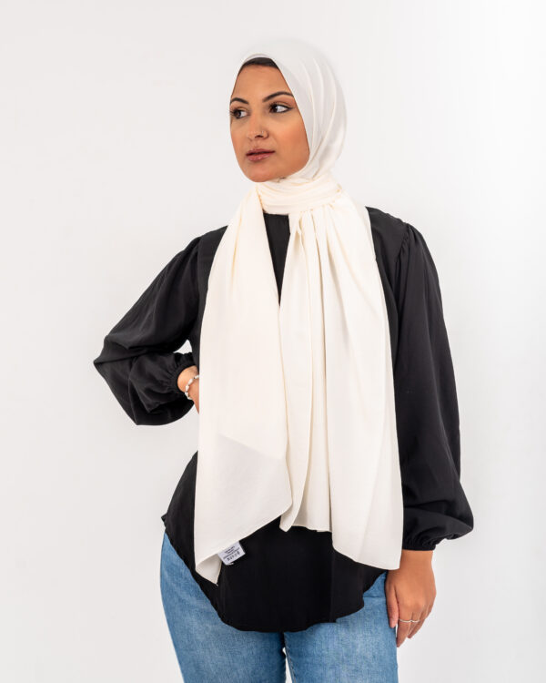 Turkish Modal Scarf Off White ARRPLCV-10