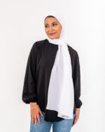Natural Chiffon White scarf