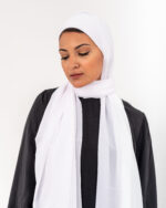 Natural Chiffon White scarf