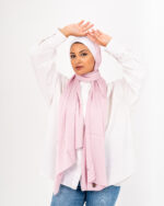Jorjet Powder Rose Silk scarf