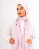 Jorjet Powder Rose Silk scarf