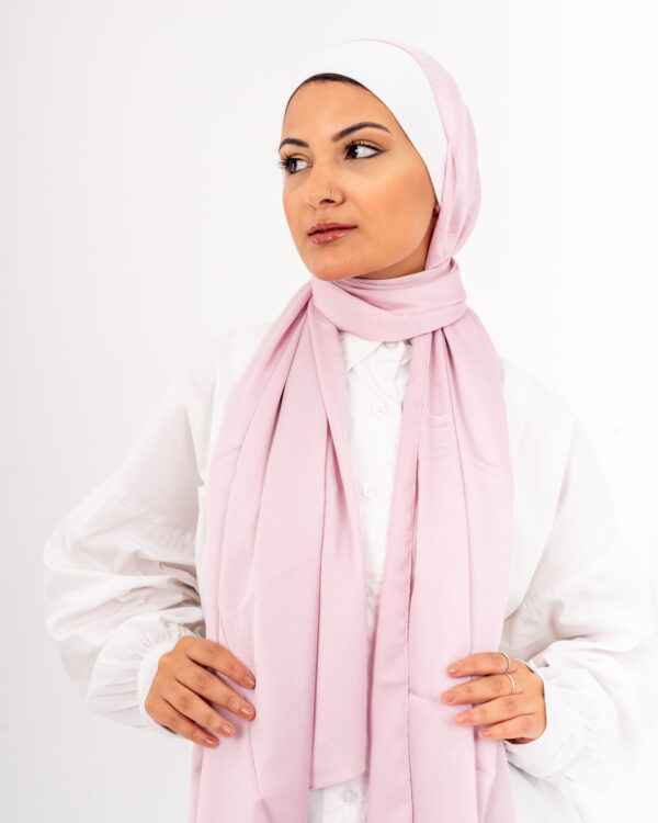 Jorjet Powder Rose Silk scarf