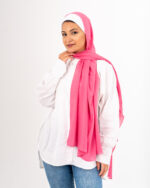 Natural Chiffon scarf-Fuschia